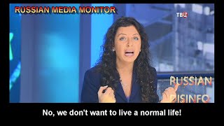 Margarita Simonyan says Russians dont want a normal life [upl. by Edette720]