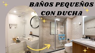 💥15 BAÑOS PEQUEÑOS CON DUCHA  MODERNOS Y ELEGANTES2024💥 [upl. by Gold14]