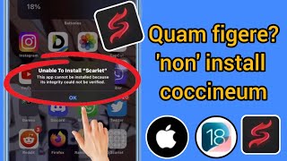 iOS 18 Quomodo Figere nequitur Instrue quotScarletquot in iPhone  iPad [upl. by Hemetaf]