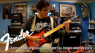 Fender Aerodyne Special HSS 2023  Metal Demo and Review [upl. by Aiouqes]