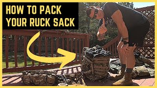 How to Pack Your Ruck Sack Like a Pro  US Army Soldier Skills [upl. by Perrins]