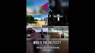 Who Is The Fastest BF4 vs BF1 Vs BFV vs BF2042 [upl. by Oderfodog]