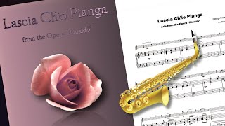 Lascia chio Pianga from Handels opera Rinaldo for Alto Saxophone and Piano [upl. by Adnorehs]