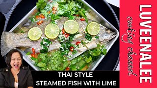 🔴🔴 Thai Steamed Fish With Lime And Chilli Recipe  Thai Style Steamed Fish With Lime [upl. by Letisha]