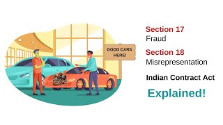 Fraud and Misrepresentation  Law of Contract  Indian Contract Act 1872  Section 17 and Section 18 [upl. by Diehl]