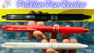 Pilot FriXion Clicker 07  Erasable Rollerball Pen Review  Dont Use For Imp Documents [upl. by Egidius]