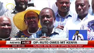 Deputy President Rigathi Gachagua Says President Ruto Owes Mt Kenya [upl. by Ihtak195]