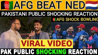 AFGHANISTAN BEAT NETHERLANDS  Pakistani Crying on Afghanistan  PAKISTANI PUBLIC SHOCKING REACTION [upl. by Ojyram464]