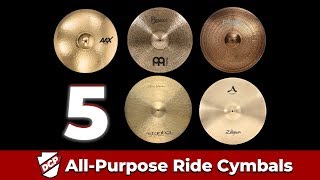 5 Great AllPurpose Ride Cymbals [upl. by Rosabelle]