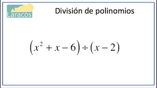 Division de polinomios ejemplo 1 [upl. by Oberg]