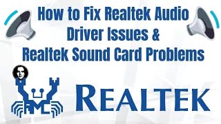 How to Fix Realtek High Definition Audio Driver Issue amp Fix Issues With Any Realtek Sound Card [upl. by Una128]