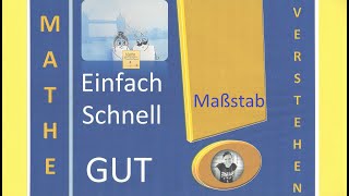 Maßstab maßstäbliches Verkleinern Vergrößern Maßstab bestimmen Verkleinerung Vergrößerung [upl. by Arocahs962]