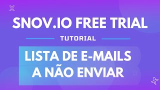 Como Criar uma Lista de Emails a Não Enviar [upl. by Atikihs]