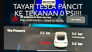 Tayar Tesla Pancit Ke Tekanan 0 PSI [upl. by Polk]