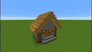 TUTO Minecraft Comment faire une petite maison des plaines 7 Structure naturelle PNJ [upl. by Gerstner]