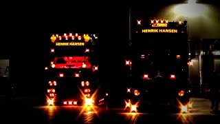 Henrik Hansen  Scania 4serie and 2x Mercedes LOUD V8 SOUND [upl. by Debee]