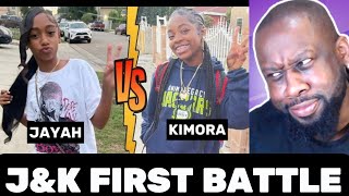 Jayah Vs Kimora First Battle   REACTION WKassieMarieChannel [upl. by Sutton]