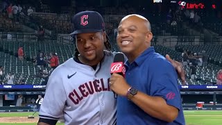 Jose Ramirez Postgame Interview on Winning Series vs Tigers [upl. by Bevan]