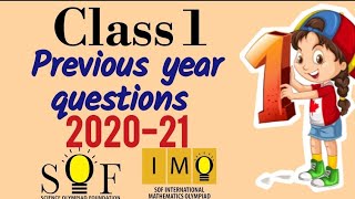 Class 1 IMO  Solution of Previous year paper  PYQ 202021 [upl. by Refiffej]