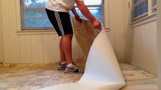 HOW TO INSTALL VINYL FLOORING SIMPLE STEPS TO FOLLOW [upl. by Esac498]