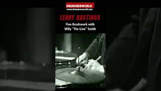 Lennie Hastings Fine Brushwork with Willy quotThe Lionquot Smith  1966 lenniehastings drummerworld [upl. by Aikim]