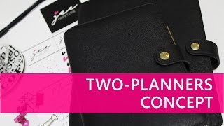 Two Planners Concept How to Effectively Utilize amp Efficiently Organize Both Planners [upl. by Notniv]