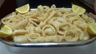 Anellli di Calamari fritti fritto misto perfetto [upl. by Madge]