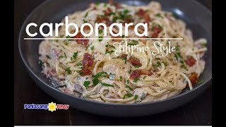 Creamy Bacon and Mushroom Carbonara Filipino Style [upl. by Nivlad]