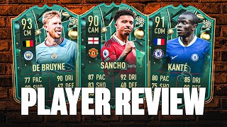 FIFA 23 WAS EIN PL TRIO SANCHO DE BRUYNE amp KANTE WINTER WILDCARD PLAYER REVIEW [upl. by Eetnod]