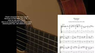 Chopin Nocturne 2 for Classical Guitar [upl. by Eillib90]