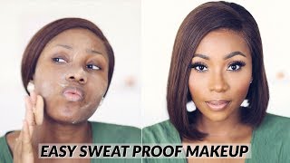 SIMPLE EVERYDAY MAKEUP FOR HOT WEATHER SWEAT PROOF HEAT PROOF  DIMMA UMEH [upl. by Koerner]