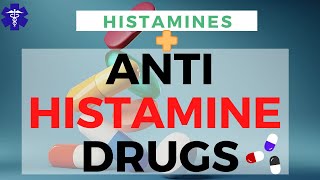 Histamine and Antihistamine Drugs  Pharmacology  Short amp Simple [upl. by Sezen]