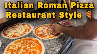 Italian Pizza Romano  Restaurant Style [upl. by Ahseiat355]