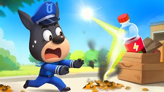 Bottles and Fires🔥  Safety Cartoons for Kids  Police Resue  Sheriff Labrador [upl. by Anayet]