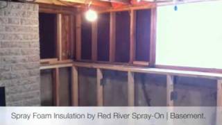 Spray Foam Insulation  Basement 3 [upl. by Najar713]