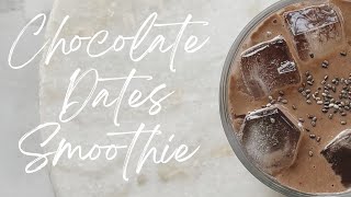 ASMR Chocolate Dates Smoothie Recipe How to make chocolate dates smoothie easily at home asmr [upl. by Eidurt640]