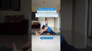 Yoga for fertility  Fertility yoga fertilityyoga yogaforfertility fertilityexercise [upl. by Nitsur]