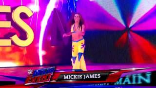 WWE Mickie James Entrance On Main Event 1372017 720pHD [upl. by Ardnasela]