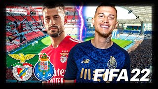 GAMEPLAY NO ESTÁDIO DA LUZ E NO DRAGÃO  FIFA 22 [upl. by Mackoff]