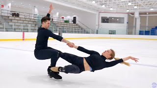 Olympic Bronze Medal Ice Dancers skate to JanetJackson Madison Hubbell amp Zachary Donohue [upl. by Pasia]