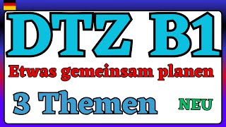 DTZ A2 B1 etwas gemeinsam planen [upl. by Nylrebmik120]