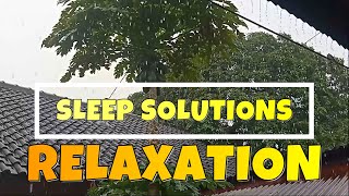 Sleep Solutions  Relaxing Natural Rain Drops on the Roof Release Stress Depressions Insomnia [upl. by Witkin176]