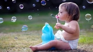 FUNNIEST BABIES Blowing Bubbles  CUTE BABIES Compilation 2017 [upl. by Hairym]