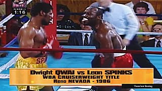 Dwight Muhammad Qawi vs Leon Spinks  Highlights HD 50fps  March 22 1986 [upl. by Ludlew]