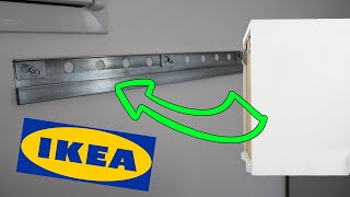 IKEA METOD Cabinet Wall fixing  installation fixation meuble haut [upl. by Edie114]