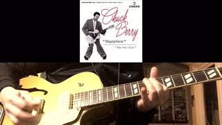 Chuck Berry Maybellene Guitar Cover Epiphone es 295 Boss katana amp [upl. by Shannen216]