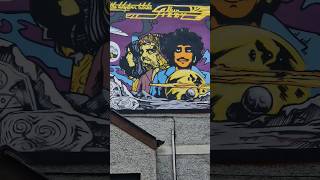 Eric Bell Thin Lizzy Tribute Mural Belfast shorts thinlizzy rockmusic streetart artshorts [upl. by Odawa]