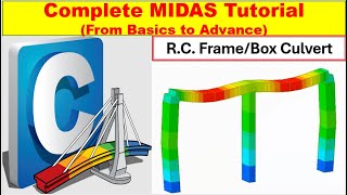 RCC Frame Design in MIDAS Software Complete MIDAS Tutorial Basics to Advance [upl. by Sulokcin]