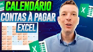 Gráfico CALENDÁRIO Contas a Pagar Excel [upl. by Ynehteb48]