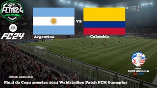 Patch FCM 24 Argentina x Colombia Final Da Copa America 2024 Waldstadion Gameplay Argentina Campeão [upl. by Helban]